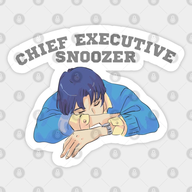 Chief executive snoozer Sticker by Right-Fit27